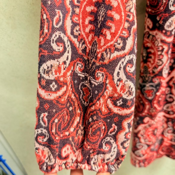 Maeve Anthropologie MP Womens Paisley Print Boho Revival Festival  Mini Dress - Picture 11 of 12